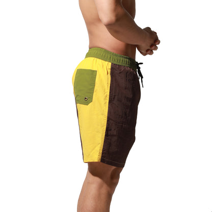 Men's Lightweight Mid-length Quick‑Dry Board Shorts with Pockets | Beach & Pool B5116