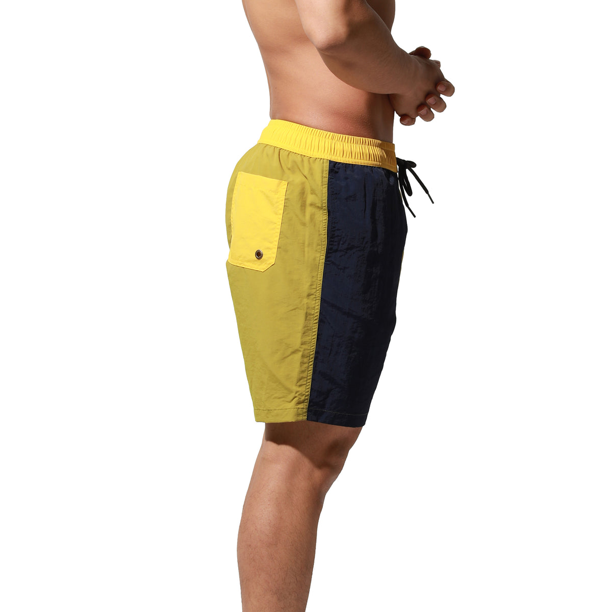 Men's Lightweight Mid-length Quick‑Dry Board Shorts with Pockets | Beach & Pool B5116