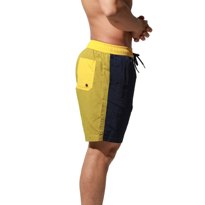 Men's Lightweight Mid-length Quick‑Dry Board Shorts with Pockets | Beach & Pool B5116