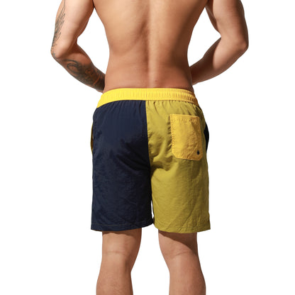 Men's Lightweight Mid-length Quick‑Dry Board Shorts with Pockets | Beach & Pool B5116