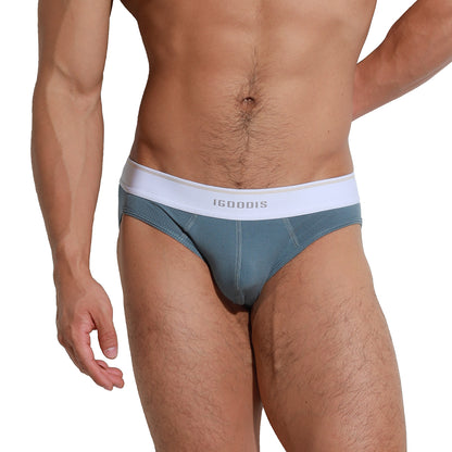 Men's Tagless Men's Underwear  Briefs  Soft Elastic Breathable Contoured Pouch Comfort U3004