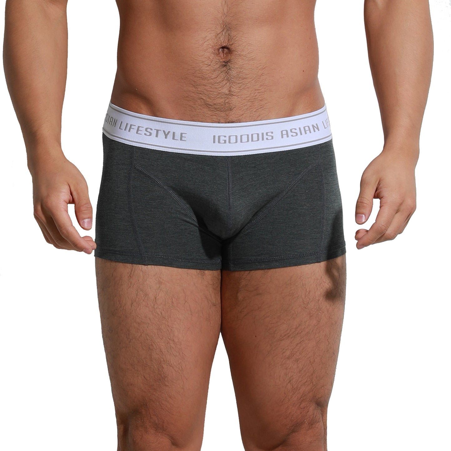 Men's Slim-Fit Boxer Briefs - Soft Lightweight High Elasticity Healthy Fabric Underwear U4002