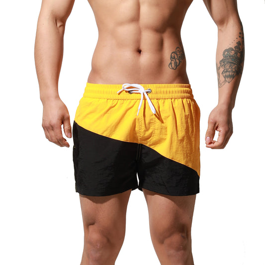 DESMIIT Men's swimming trunks Quick drying swimsuit loose Beach pants hot spring Board shorts S6023