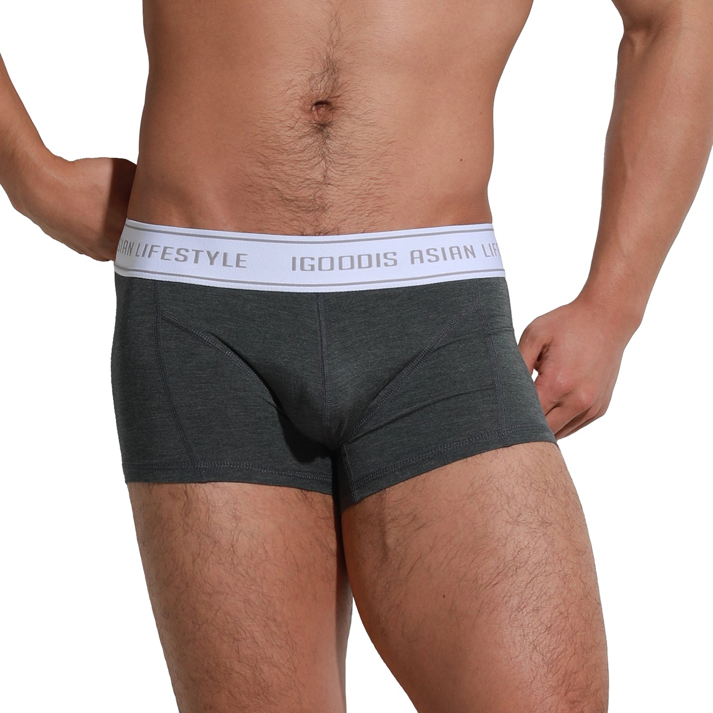 Men's Slim-Fit Boxer Briefs - Soft Lightweight High Elasticity Healthy Fabric Underwear U4002
