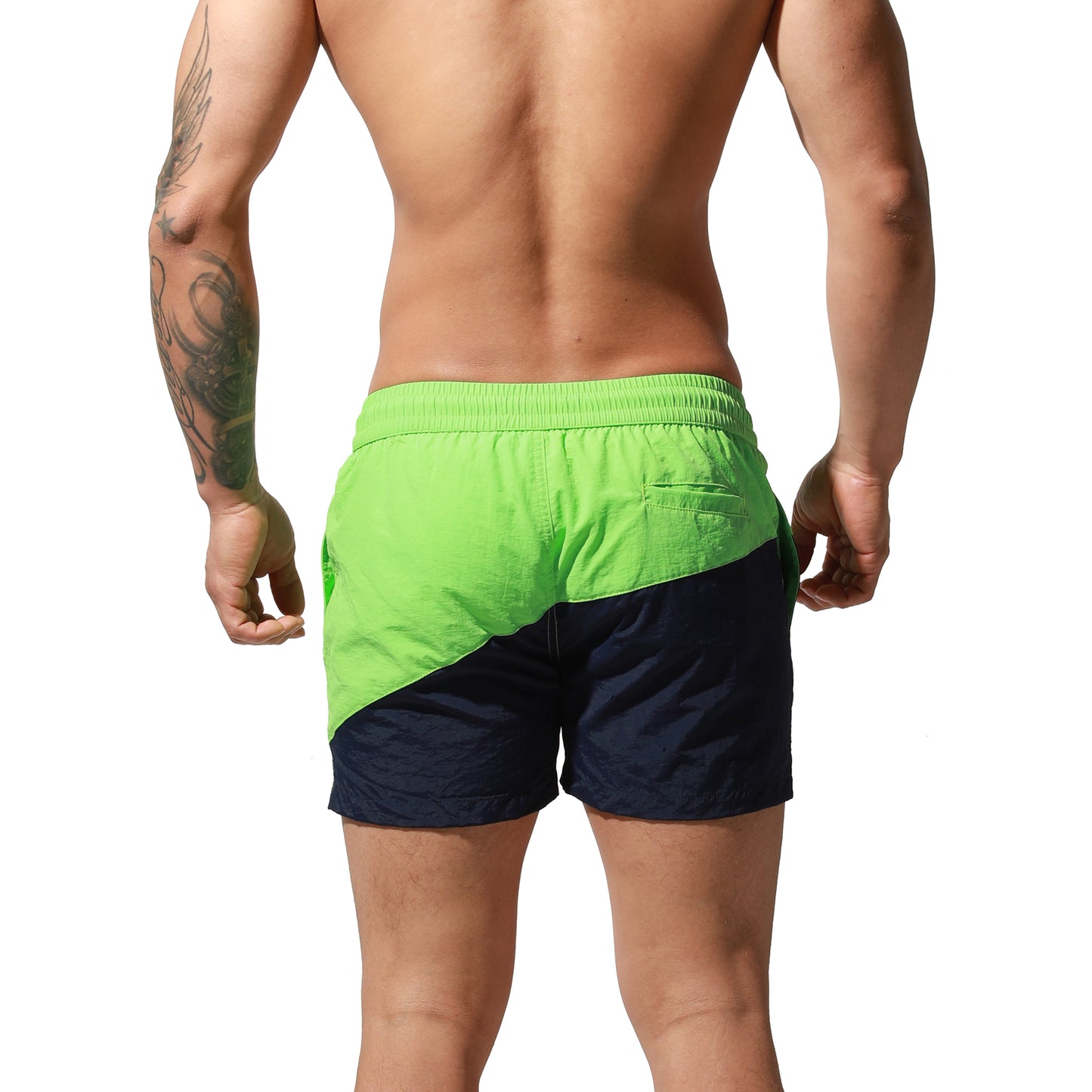 DESMIIT Men's swimming trunks Quick drying swimsuit loose Beach pants hot spring Board shorts S6023