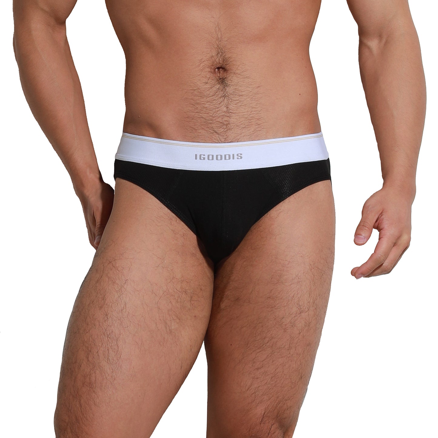 Men's Tagless Men's Underwear  Briefs  Soft Elastic Breathable Contoured Pouch Comfort U3004