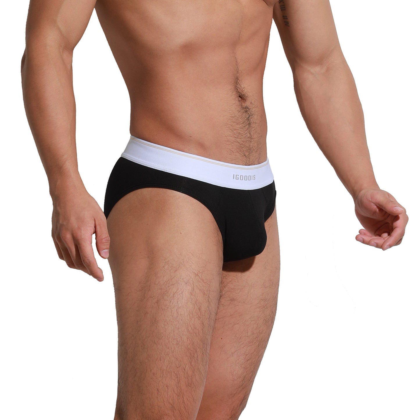 Men's Tagless Men's Underwear  Briefs  Soft Elastic Breathable Contoured Pouch Comfort U3004