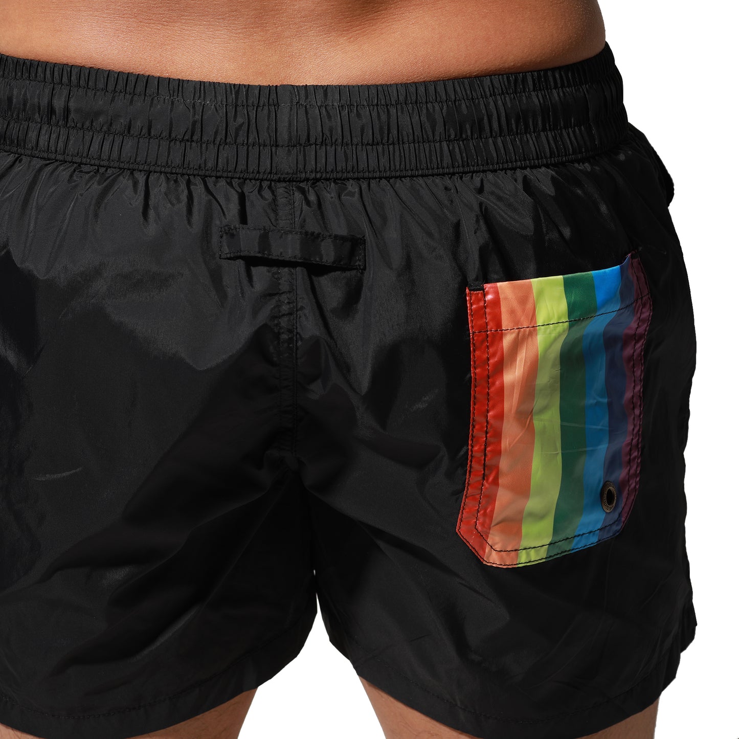 DESMIIT Men's Quick-Dry Rainbow Pride Gay Swimwear Sports Board Shorts Surfing vacation S6019