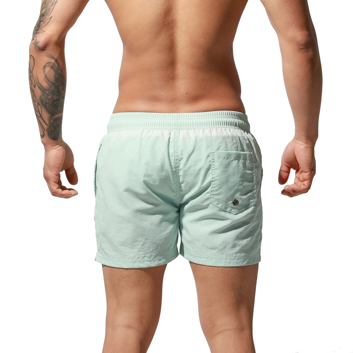 DESMIIT Men's Qucik-Dry Board Shorts Loose Swimming All-Day Comfort Surfing  S6020