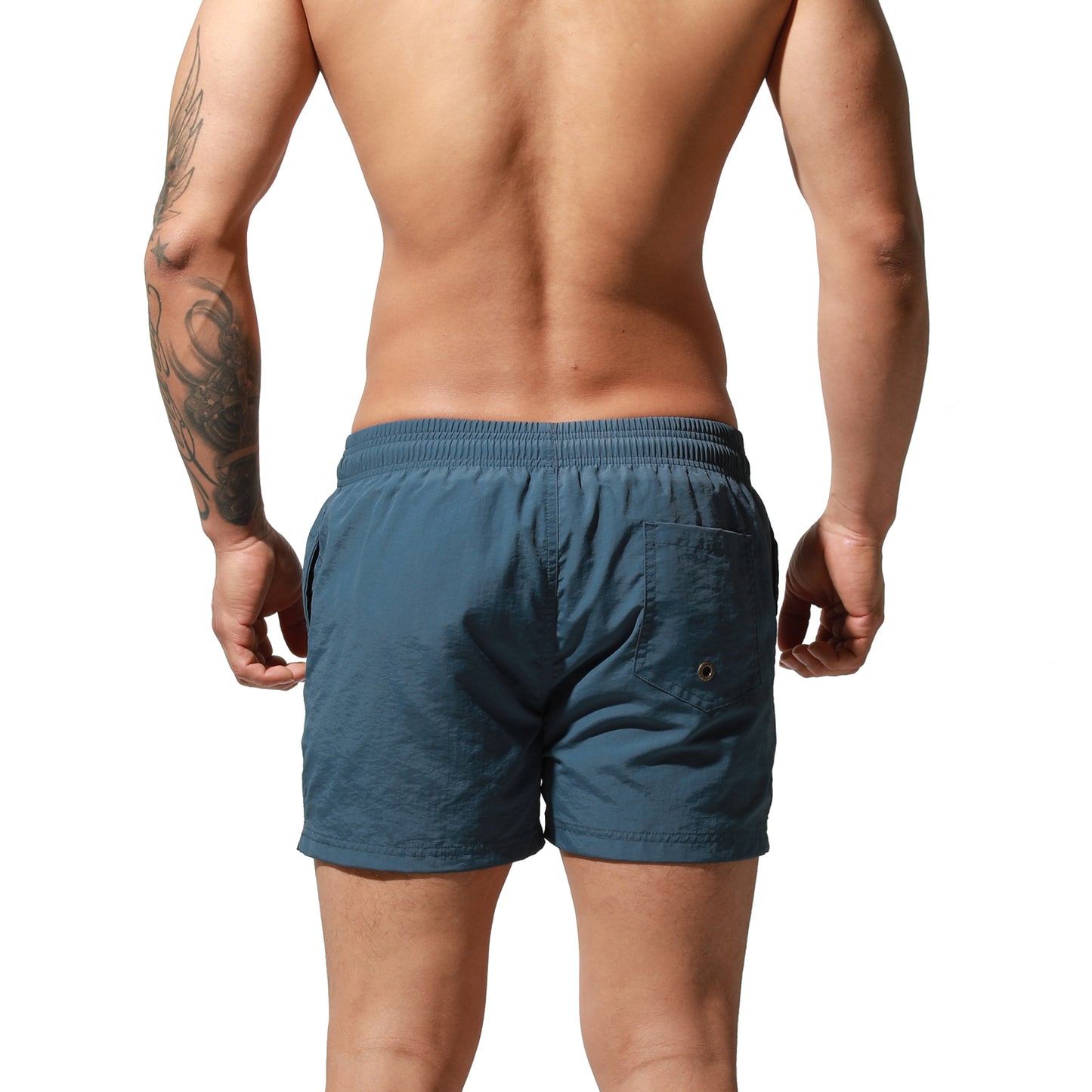 DESMIIT Men's Qucik-Dry Board Shorts Loose Swimming All-Day Comfort Surfing  S6020