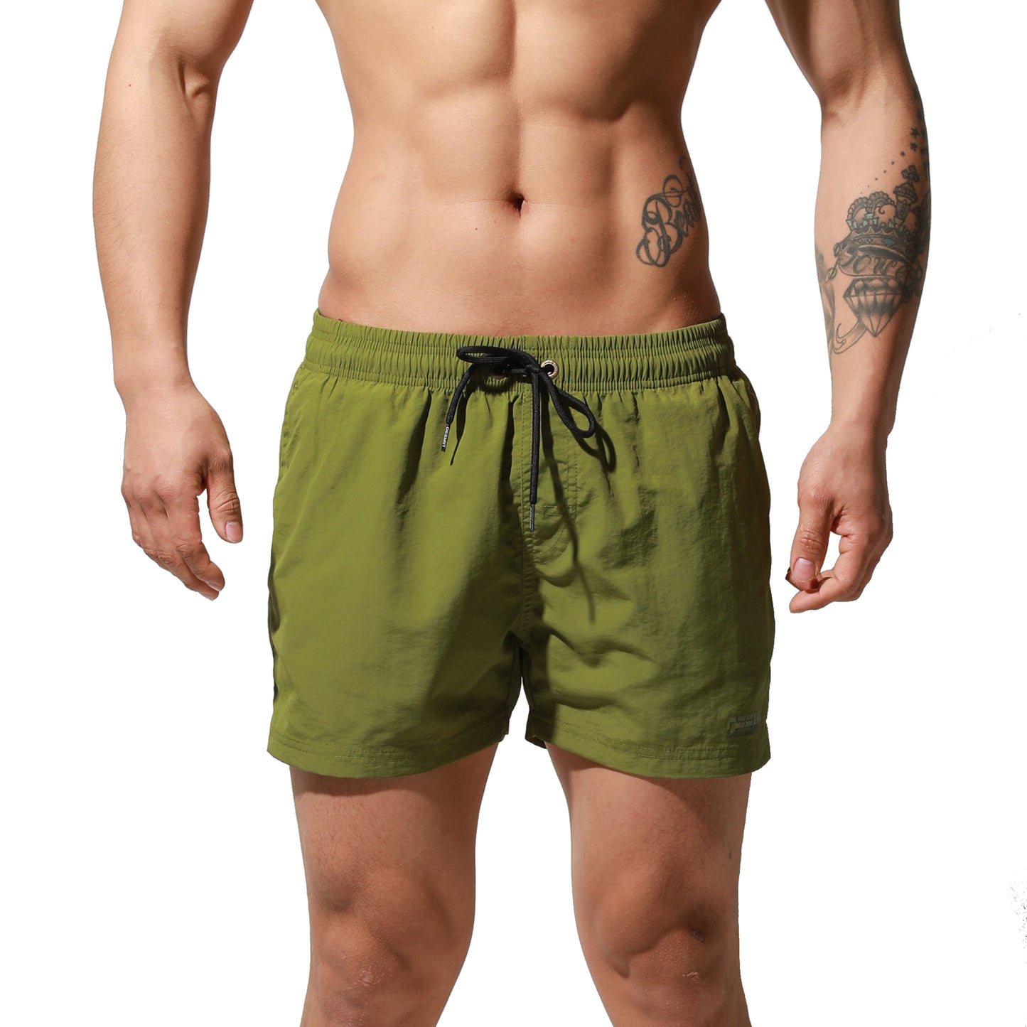 DESMIIT Men's Qucik-Dry Board Shorts Loose Swimming All-Day Comfort Surfing  S6020