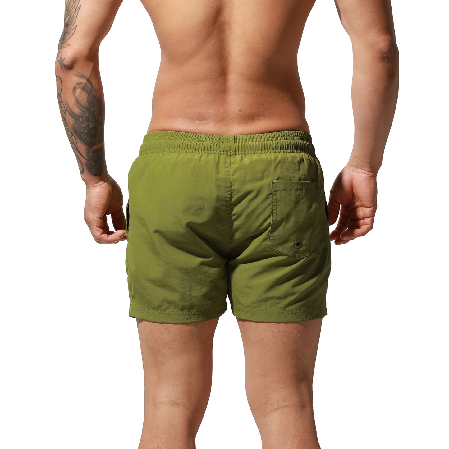 DESMIIT Men's Qucik-Dry Board Shorts Loose Swimming All-Day Comfort Surfing  S6020