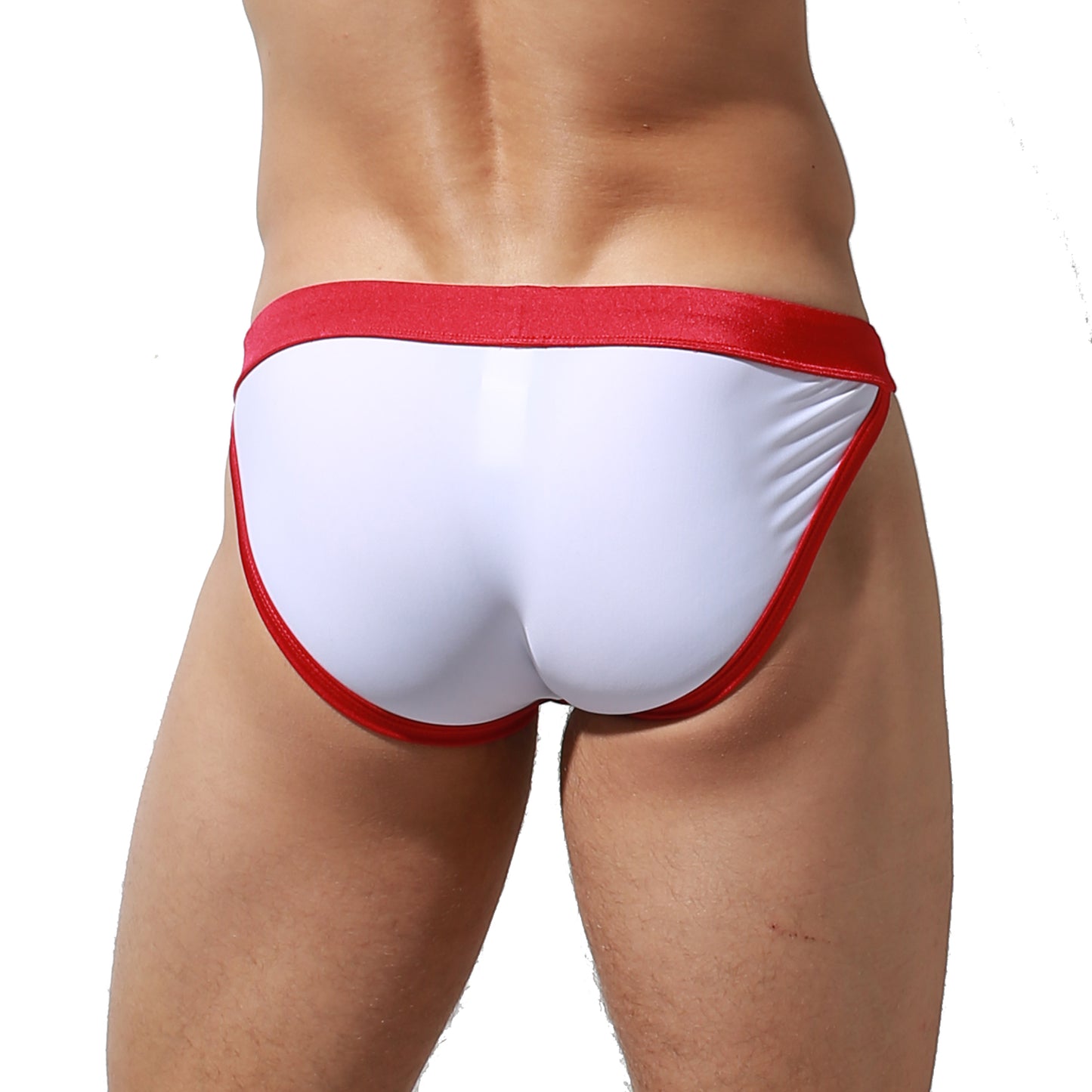 DESMIIT Men's Low Rise Micro Bikini Swim Briefs with Cup - Quick Dry Tight Bathing Suit for Swimming & Hot Spring S3937