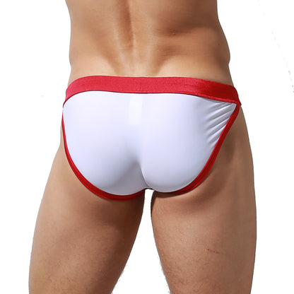 DESMIIT Men's Low Rise Micro Bikini Swim Briefs with Cup - Quick Dry Tight Bathing Suit for Swimming & Hot Spring S3937