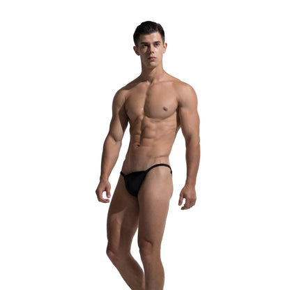DESMIIT Men's Bikini swimming Sunbathing sexy triangle low waist  Swimwear drawstring-free S205