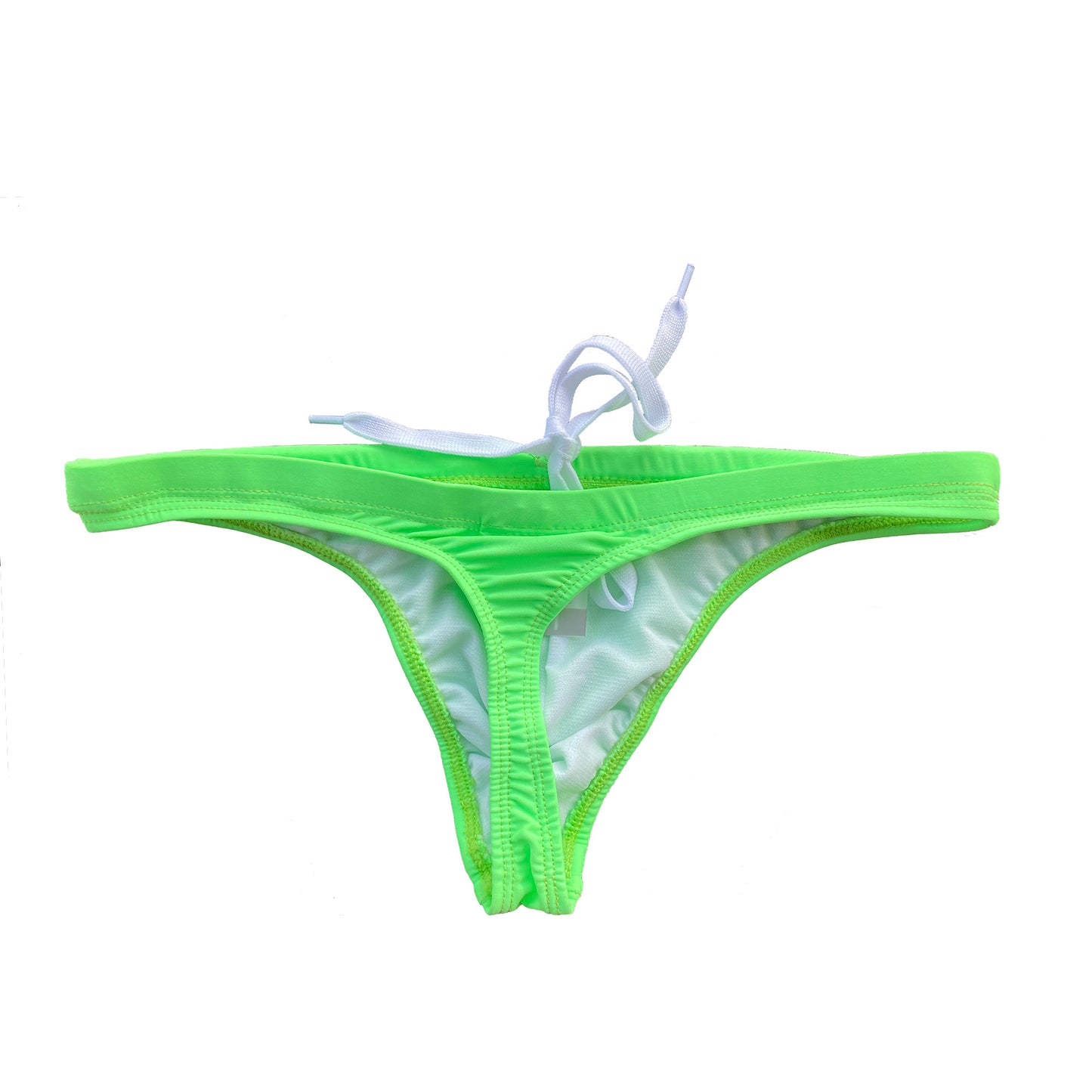 Men's Drawstrings Sexy Low Rise Solid Swim Thongs for Sunbathing S201