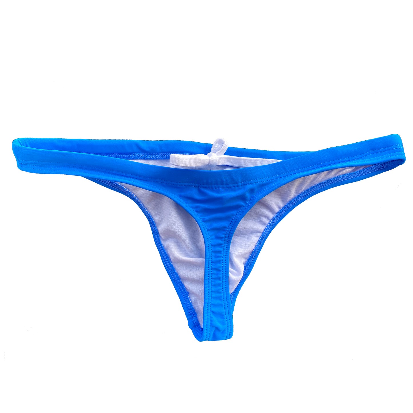 Men's Drawstrings Sexy Low Rise Solid Swim Thongs for Sunbathing S201