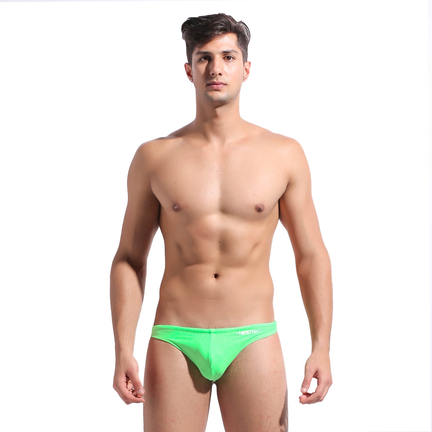 Men's Drawstrings Sexy Low Rise Solid Swim Thongs for Sunbathing S201