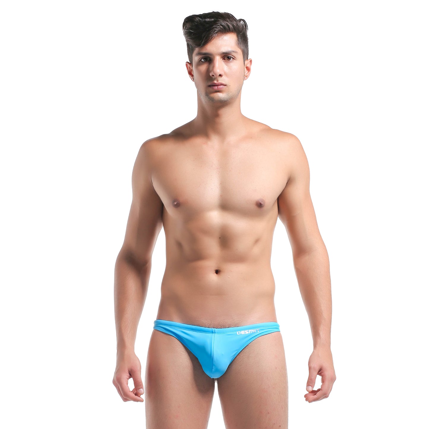 Men's Drawstrings Sexy Low Rise Solid Swim Thongs for Sunbathing S201