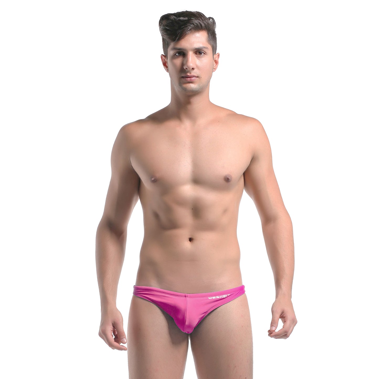 Men's Drawstrings Sexy Low Rise Solid Swim Thongs for Sunbathing S201