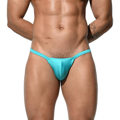 DESMIIT Men's Bikini swimming Sunbathing sexy triangle low waist  Swimwear drawstring-free S205