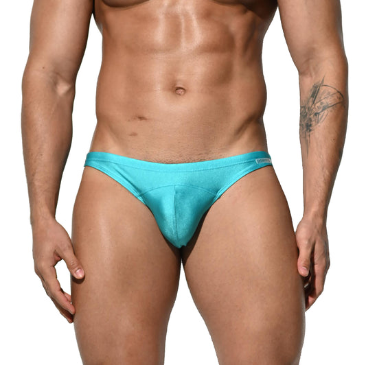 DESMIIT Men's Low-Waist Swimwear Briefs Gay Sunbath Swimming Bikini S2104