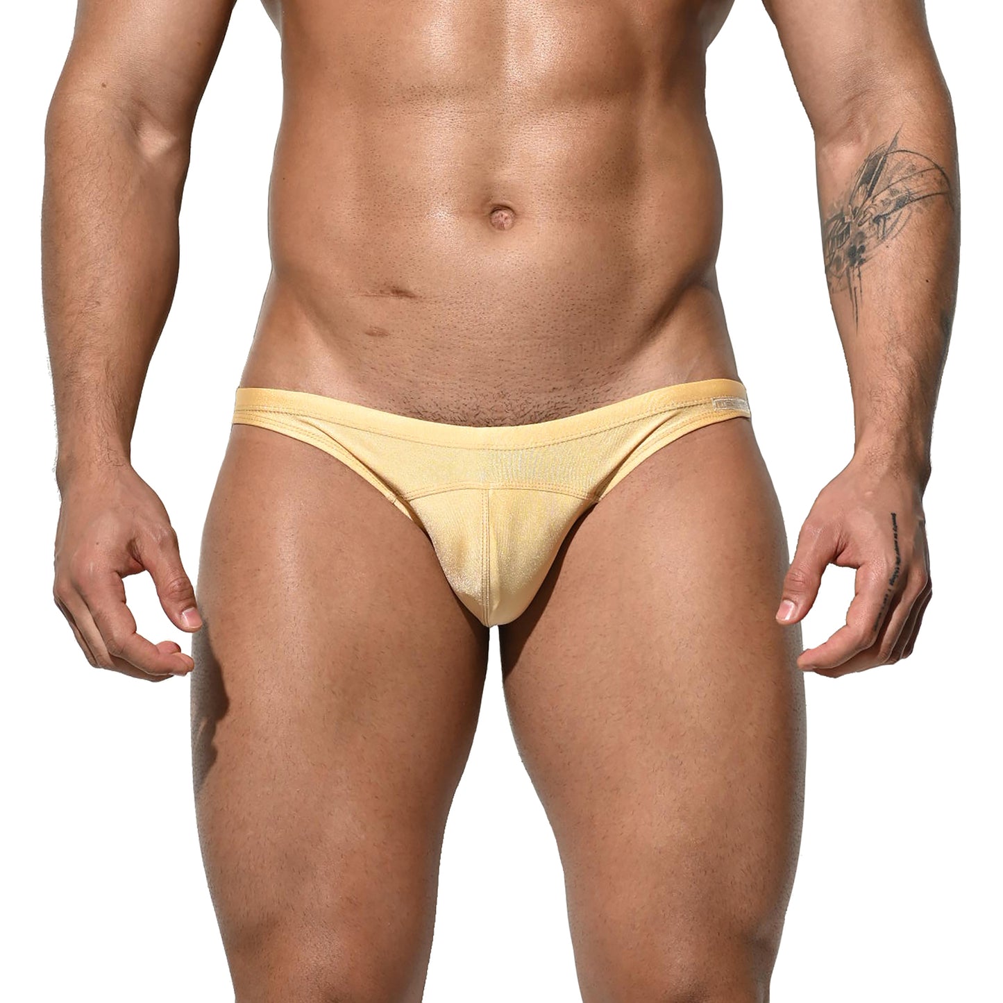 DESMIIT Men's Low-Waist Swimwear Briefs Gay Sunbath Swimming Bikini S2104