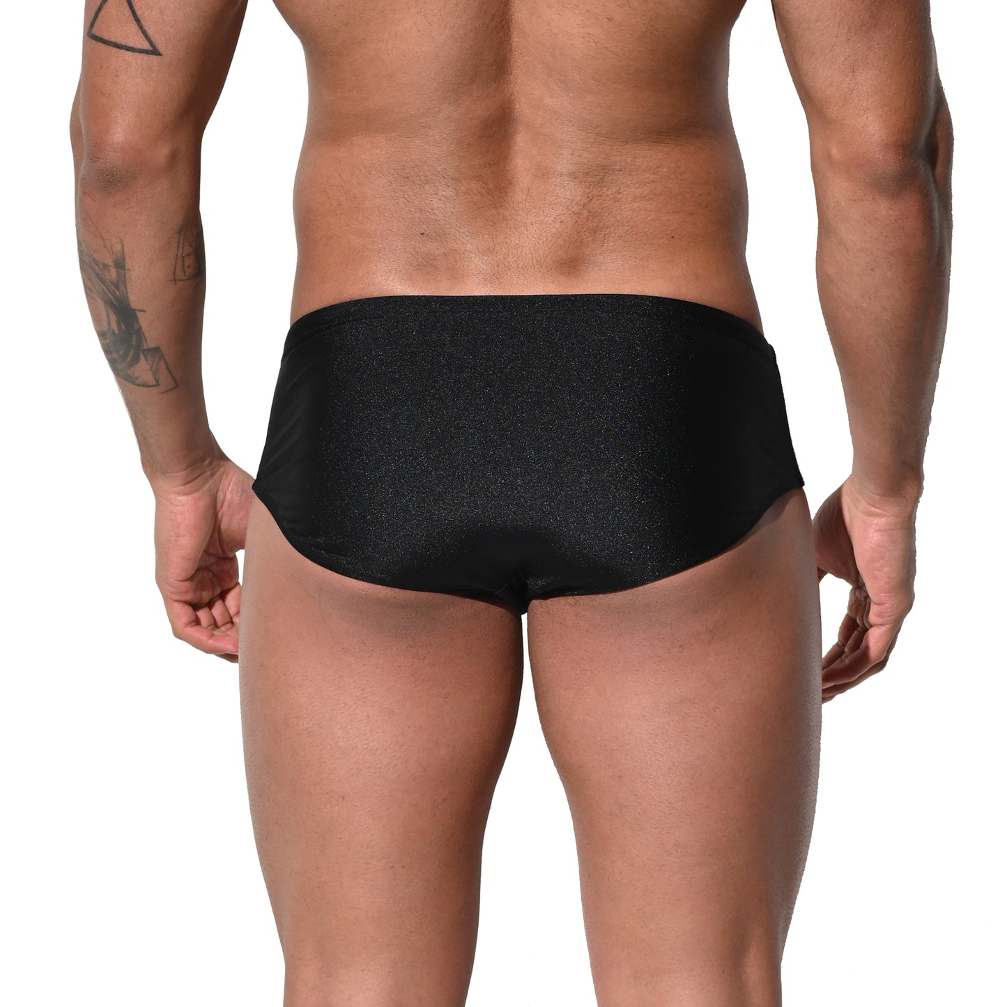 DESMIIT Men's Low Rise Drawstring Swim Briefs | High Stretch Quick-Dry Snug Fit S3209