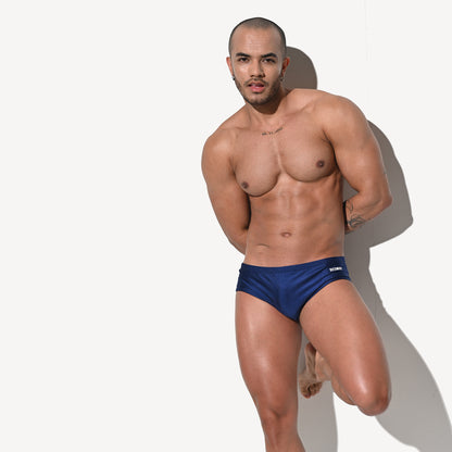 DESMIIT Men's Low Rise Drawstring Swim Briefs | High Stretch Quick-Dry Snug Fit S3209