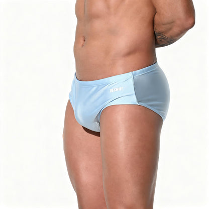 DESMIIT Men's Low Rise Drawstring Swim Briefs | High Stretch Quick-Dry Snug Fit S3209