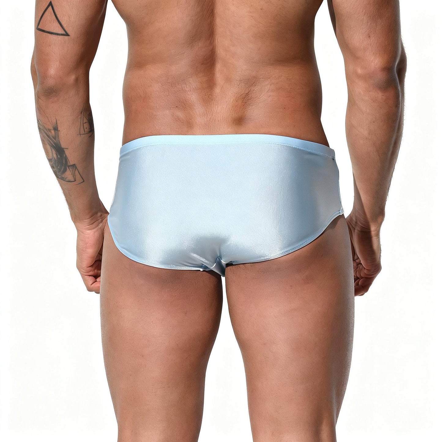 DESMIIT Men's Low Rise Drawstring Swim Briefs | High Stretch Quick-Dry Snug Fit S3209