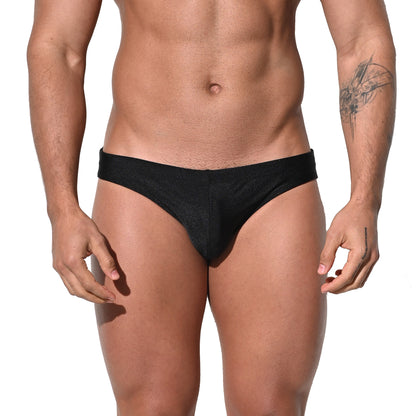 DESMIIT Men's Low Rise Drawstring Swim Briefs | High Stretch Quick-Dry Form-fitting S3210