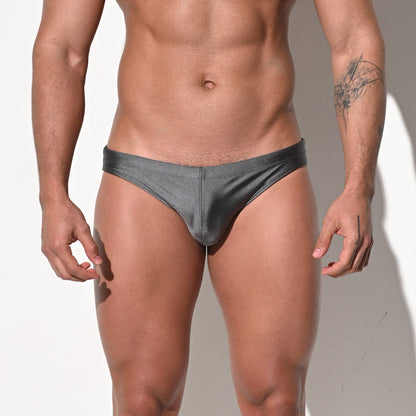 DESMIIT Men's Low Rise Drawstring Swim Briefs | High Stretch Quick-Dry Form-fitting S3210