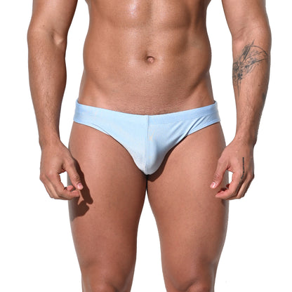 DESMIIT Men's Low Rise Drawstring Swim Briefs | High Stretch Quick-Dry Form-fitting S3210