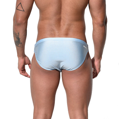 DESMIIT Men's Low Rise Drawstring Swim Briefs | High Stretch Quick-Dry Form-fitting S3210