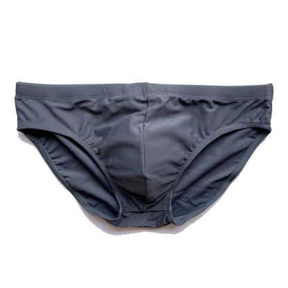 DESMIIT Men's Low Rise Letter Print Swim Briefs | High Stretch Quick-Dry Form-fitting S3211