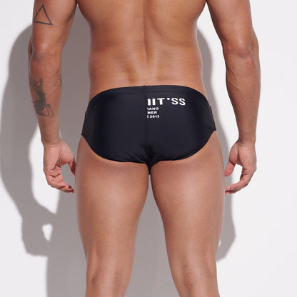 DESMIIT Men's Low Rise Swim Briefs with Cup - Quick Dry Tight Bathing Suit for Swimming  S3313