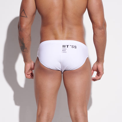 DESMIIT Men's Low Rise Swim Briefs with Cup - Quick Dry Tight Bathing Suit for Swimming  S3313