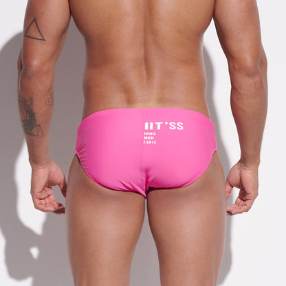 DESMIIT Men's Low Rise Swim Briefs with Cup - Quick Dry Tight Bathing Suit for Swimming  S3313