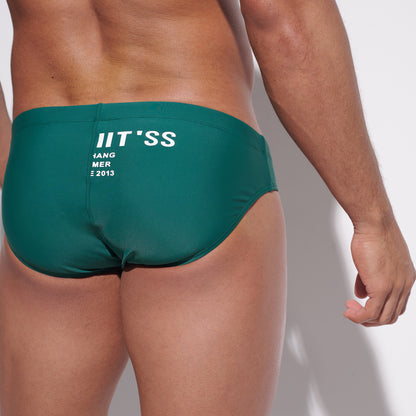 DESMIIT Men's Low Rise Swim Briefs with Cup - Quick Dry Tight Bathing Suit for Swimming  S3313