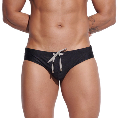 DESMIIT Men's Low Rise Padded Swim Briefs | Sexy Anti-embarrassment Bathing Suit  S3315