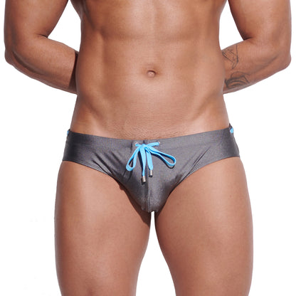DESMIIT Men's Low Rise Padded Swim Briefs | Sexy Anti-embarrassment Bathing Suit  S3315