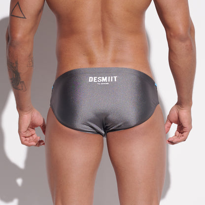 DESMIIT Men's Low Rise Padded Swim Briefs | Sexy Anti-embarrassment Bathing Suit  S3315