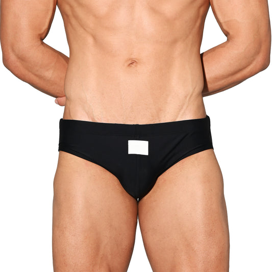 Men's Stylish Minimalist Swimwear Quick-Drying Slim-fit Triangle Swim Briefs 3520