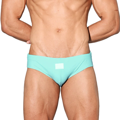 Men's Stylish Minimalist Swimwear Quick-Drying Slim-fit Triangle Swim Briefs 3520