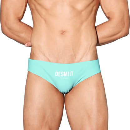 Men's Sporty Quick-Dry Swimwear Stretchy Lined Slim-fit Swim Briefs S3522