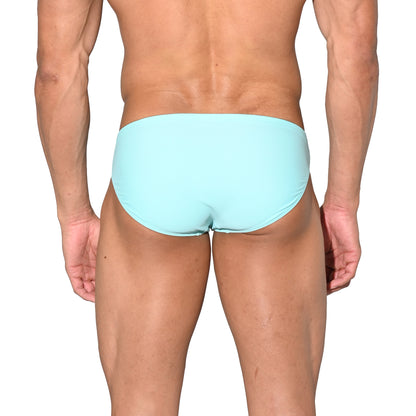 Men's Sporty Quick-Dry Swimwear Stretchy Lined Slim-fit Swim Briefs S3522