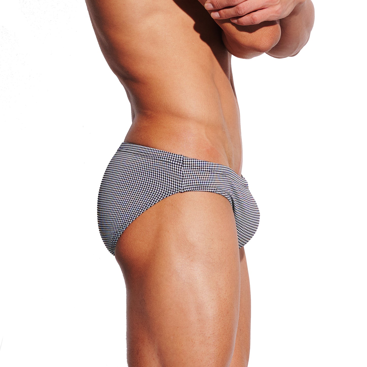Men's Micro Bikini Thong Swim Briefs - Low Rise Tight High-Cut Narrow Side Bathing Suit S3629