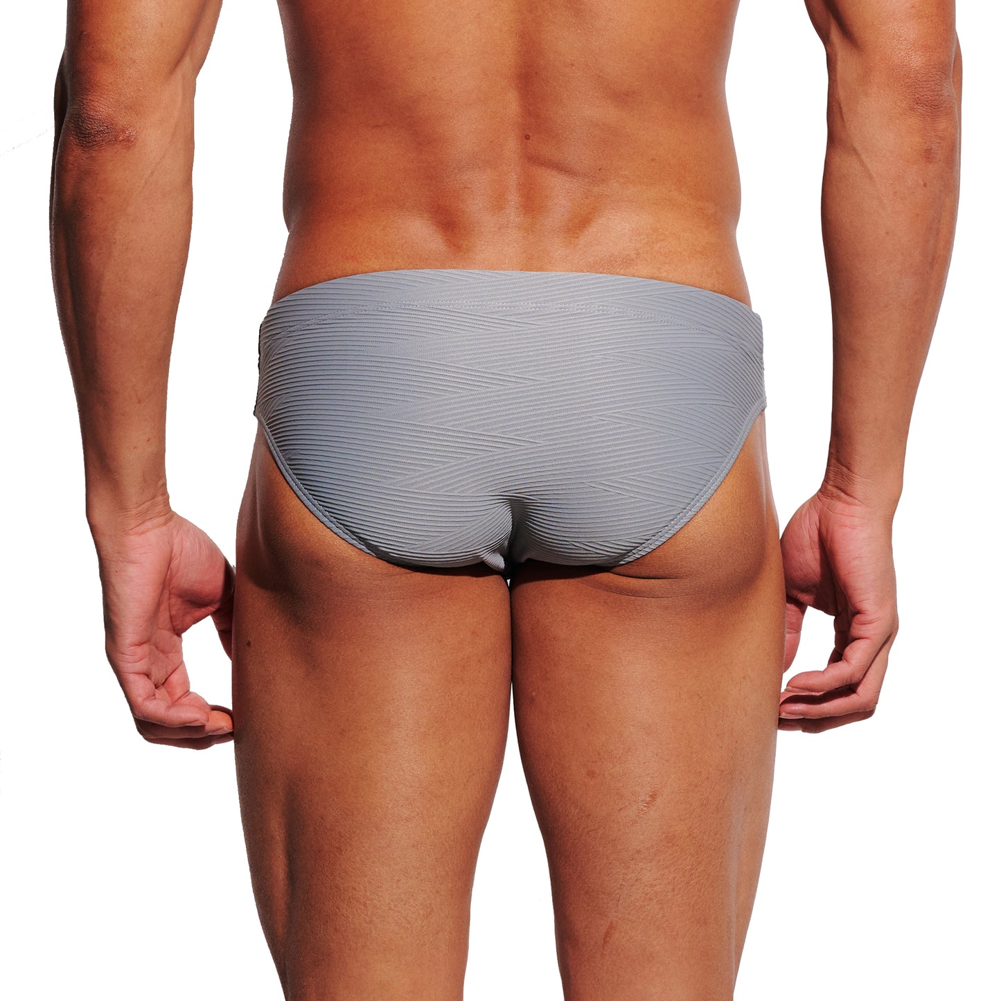 DESMIIT Men's Low Rise Micro Bikini Swim Briefs with Cup - Quick Dry Tight Bathing Suit for Swimming & Hot Spring S3631