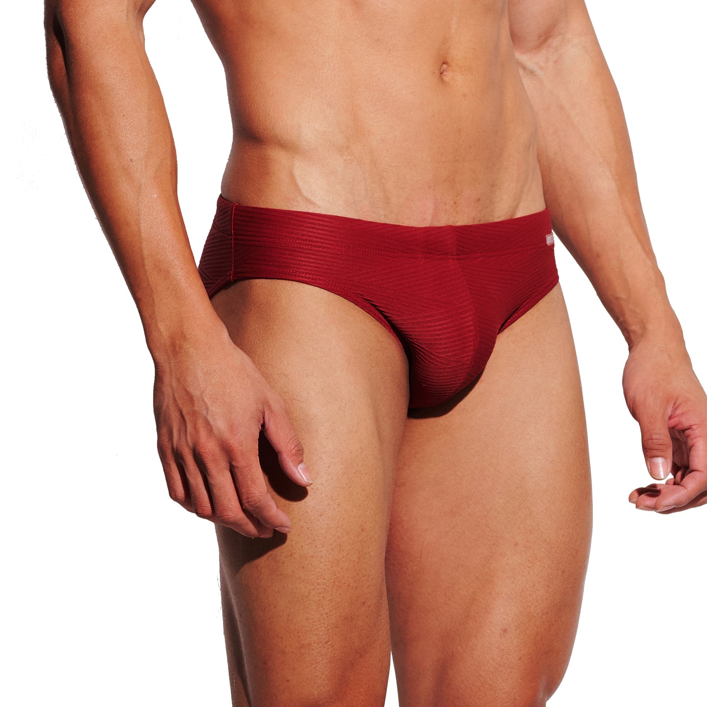 DESMIIT Men's Low Rise Micro Bikini Swim Briefs with Cup - Quick Dry Tight Bathing Suit for Swimming & Hot Spring S3631